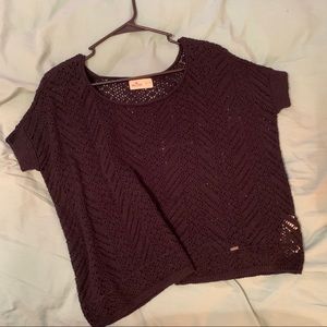 Hollister knit crop top